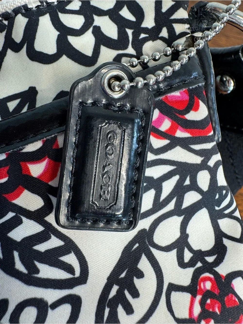 Coach Poppy Kyra Floral Graffiti Crossbody Bag - EUC